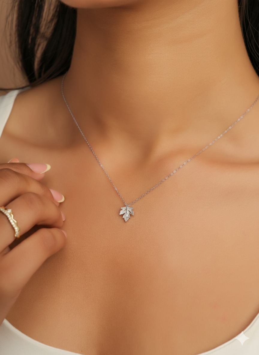 Leaf Charm Necklace