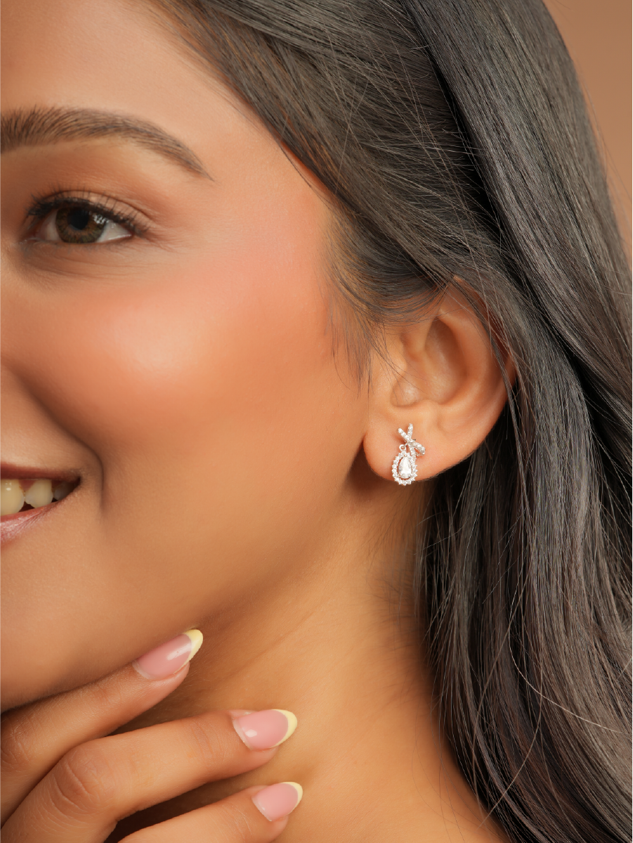 Crystal Bow Studs