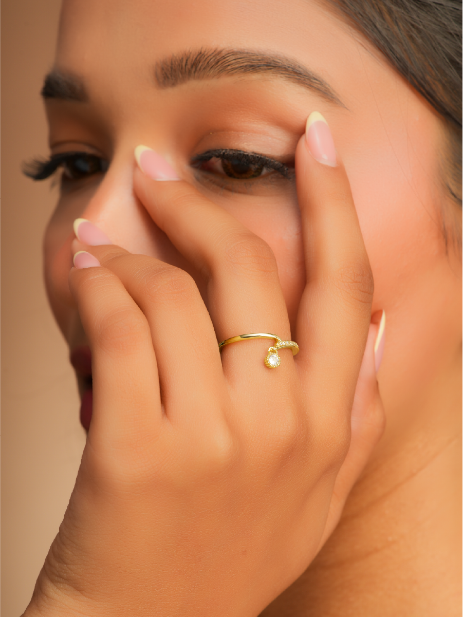 Twinkle Drop Ring