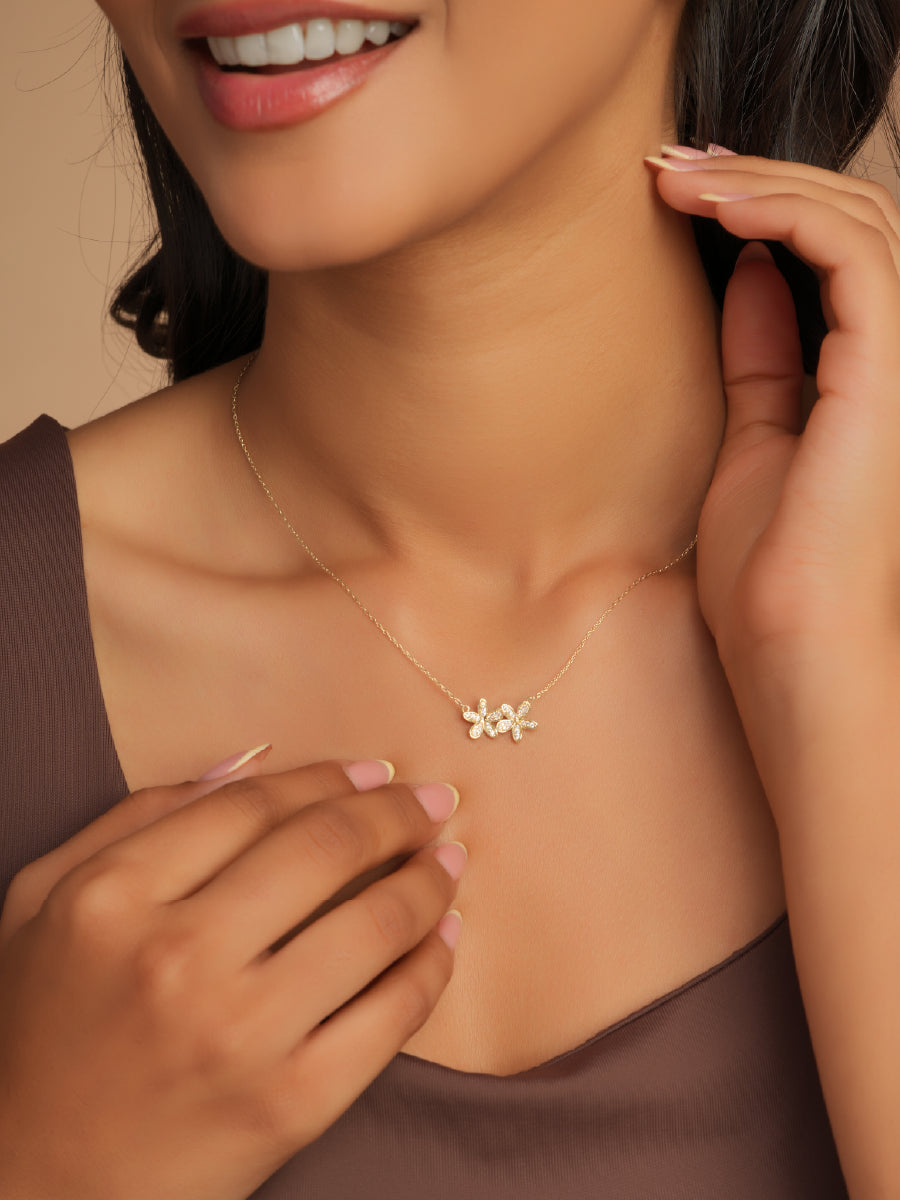 Twin Flutter Necklace