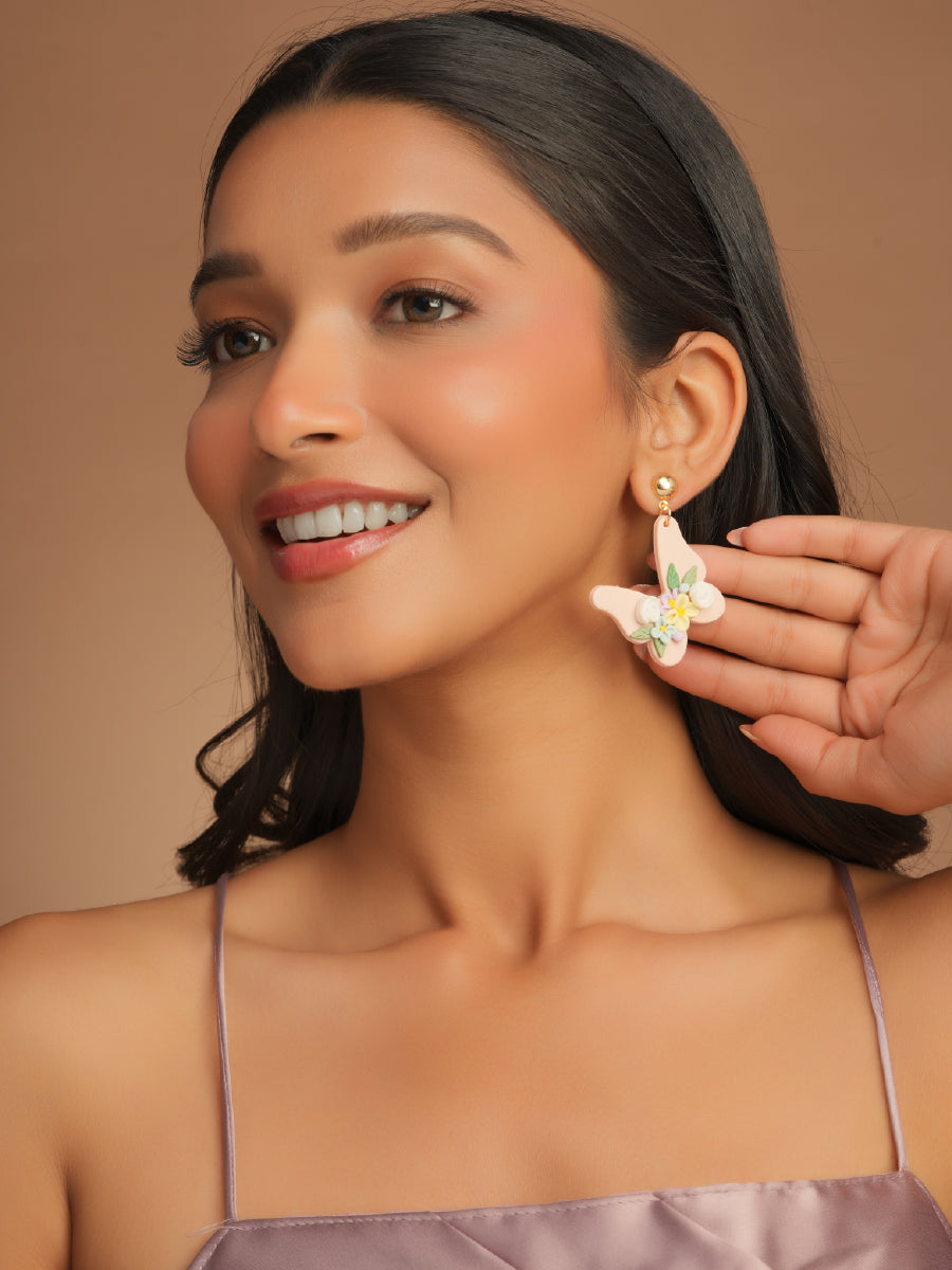Blush Butterfly Earrings
