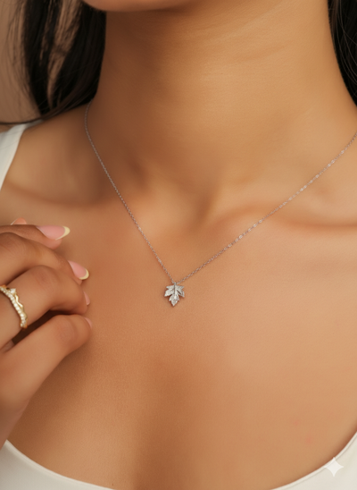 Leaf Charm Necklace