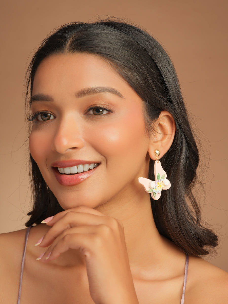 Blush Butterfly Earrings