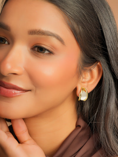 Oval Cat Eye Studs