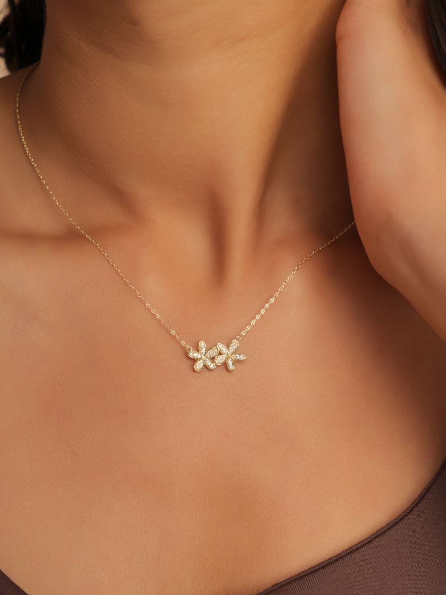 Twin Flutter Necklace