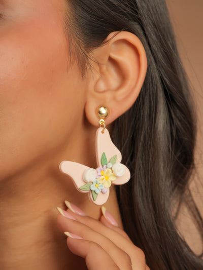 Blush Butterfly Earrings
