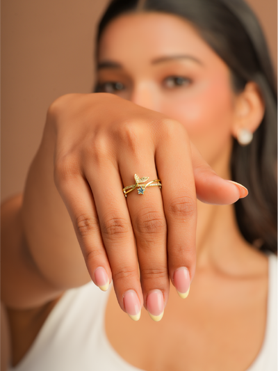 Blue Splash Ring