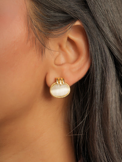 Minimal Oval Studs