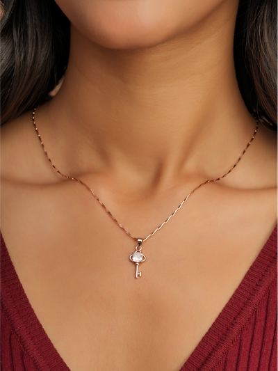Crystal Key Necklace