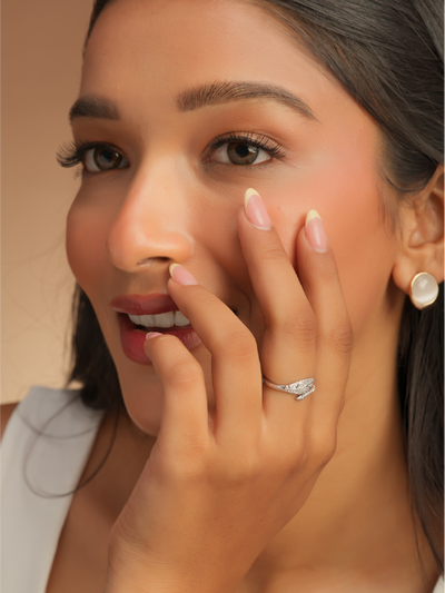 Crystal Curve Ring